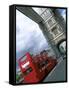 Tower Bridge with Double-Decker Bus, London, England-Bill Bachmann-Framed Stretched Canvas