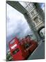 Tower Bridge with Double-Decker Bus, London, England-Bill Bachmann-Mounted Photographic Print