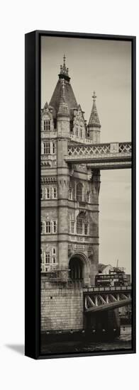 Tower Bridge with Red Bus in London - City of London - UK - England - United Kingdom - Door Poster-Philippe Hugonnard-Framed Stretched Canvas