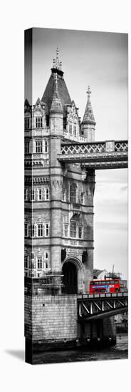 Tower Bridge with Red Bus in London - City of London - UK - England - United Kingdom - Door Poster-Philippe Hugonnard-Stretched Canvas