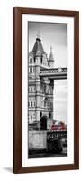 Tower Bridge with Red Bus in London - City of London - UK - England - United Kingdom - Door Poster-Philippe Hugonnard-Framed Photographic Print