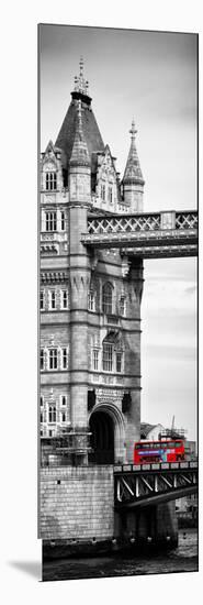 Tower Bridge with Red Bus in London - City of London - UK - England - United Kingdom - Door Poster-Philippe Hugonnard-Mounted Photographic Print