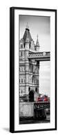 Tower Bridge with Red Bus in London - City of London - UK - England - United Kingdom - Door Poster-Philippe Hugonnard-Framed Premium Photographic Print