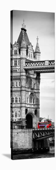 Tower Bridge with Red Bus in London - City of London - UK - England - United Kingdom - Door Poster-Philippe Hugonnard-Stretched Canvas