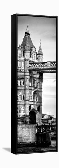 Tower Bridge with Red Bus in London - City of London - UK - England - United Kingdom - Door Poster-Philippe Hugonnard-Framed Stretched Canvas