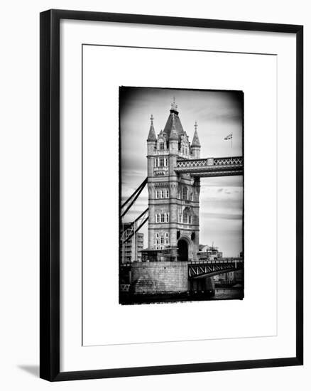 Tower Bridge with Red Bus in London - City of London - UK - England - United Kingdom - Europe-Philippe Hugonnard-Framed Photographic Print