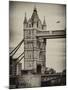 Tower Bridge with Red Bus in London - City of London - UK - England - United Kingdom - Europe-Philippe Hugonnard-Mounted Photographic Print