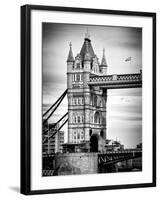 Tower Bridge with Red Bus in London - City of London - UK - England - United Kingdom - Europe-Philippe Hugonnard-Framed Photographic Print