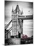 Tower Bridge with Red Bus in London - City of London - UK - England - United Kingdom - Europe-Philippe Hugonnard-Mounted Premium Photographic Print