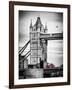 Tower Bridge with Red Bus in London - City of London - UK - England - United Kingdom - Europe-Philippe Hugonnard-Framed Photographic Print
