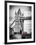 Tower Bridge with Red Bus in London - City of London - UK - England - United Kingdom - Europe-Philippe Hugonnard-Framed Photographic Print