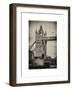 Tower Bridge with Red Bus in London - City of London - UK - England - United Kingdom - Europe-Philippe Hugonnard-Framed Art Print