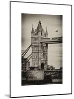 Tower Bridge with Red Bus in London - City of London - UK - England - United Kingdom - Europe-Philippe Hugonnard-Mounted Art Print