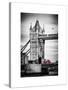 Tower Bridge with Red Bus in London - City of London - UK - England - United Kingdom - Europe-Philippe Hugonnard-Stretched Canvas