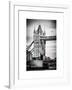 Tower Bridge with Red Bus in London - City of London - UK - England - United Kingdom - Europe-Philippe Hugonnard-Framed Art Print