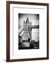 Tower Bridge with Red Bus in London - City of London - UK - England - United Kingdom - Europe-Philippe Hugonnard-Framed Art Print