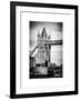 Tower Bridge with Red Bus in London - City of London - UK - England - United Kingdom - Europe-Philippe Hugonnard-Framed Art Print