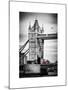 Tower Bridge with Red Bus in London - City of London - UK - England - United Kingdom - Europe-Philippe Hugonnard-Mounted Art Print