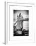 Tower Bridge with Red Bus in London - City of London - UK - England - United Kingdom - Europe-Philippe Hugonnard-Framed Art Print