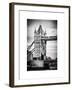 Tower Bridge with Red Bus in London - City of London - UK - England - United Kingdom - Europe-Philippe Hugonnard-Framed Art Print