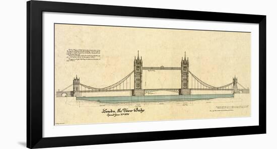 Tower Bridge-Yves Poinsot-Framed Art Print