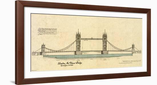 Tower Bridge-Yves Poinsot-Framed Art Print