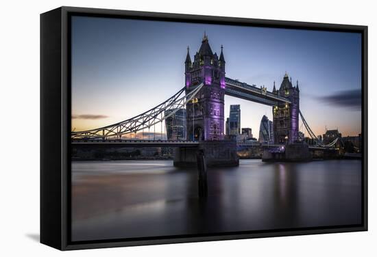 Tower Bridge-Giuseppe Torre-Framed Stretched Canvas