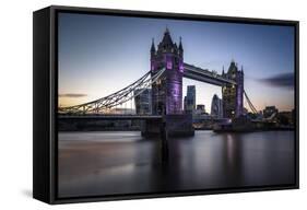Tower Bridge-Giuseppe Torre-Framed Stretched Canvas