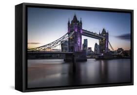 Tower Bridge-Giuseppe Torre-Framed Stretched Canvas