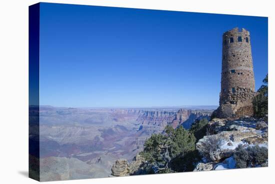 Tower, Desert View Point, South Rim, Grand Canyon National Park, UNESCO World Heritage Site, Arizon-Richard Maschmeyer-Stretched Canvas