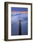 Tower, Detail Golden Gate Bridge Fog and Sunrise Light-Vincent James-Framed Photographic Print