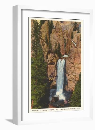 Tower Fall, Yellowstone Park, Montana-null-Framed Art Print