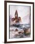 Tower Falls and Sulfur Rock, Yellowstone-Moran-Framed Giclee Print