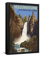 Tower Falls - Yellowstone National Park-null-Framed Poster