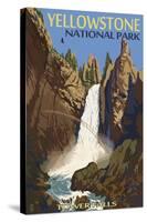 Tower Falls - Yellowstone National Park-Lantern Press-Stretched Canvas