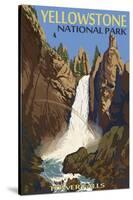 Tower Falls - Yellowstone National Park-Lantern Press-Stretched Canvas