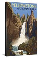 Tower Falls - Yellowstone National Park-Lantern Press-Stretched Canvas