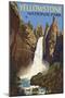 Tower Falls - Yellowstone National Park-Lantern Press-Mounted Art Print