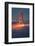 Tower Fog Night Lights Golden Gate Bridge, San Francisco California Travel-Vincent James-Framed Photographic Print