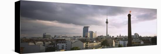 Tower in a City, Berlin, Germany-null-Stretched Canvas