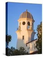 Tower in Paseo Nuevo Shopping Mall, Santa Barbara, California, United States of America-Richard Cummins-Stretched Canvas