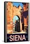 Tower in Siena Italy 1-Anna Siena-Framed Stretched Canvas