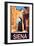 Tower in Siena Italy 1-Anna Siena-Framed Giclee Print