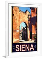 Tower in Siena Italy 1-Anna Siena-Framed Giclee Print