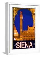 Tower in Siena Italy 2-Anna Siena-Framed Giclee Print