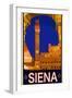 Tower in Siena Italy 2-Anna Siena-Framed Giclee Print