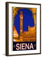 Tower in Siena Italy 2-Anna Siena-Framed Giclee Print