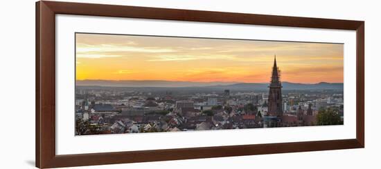 Tower of a Cathedral, Freiburg Munster, Baden-Wurttemberg, Germany-null-Framed Photographic Print