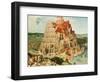 'Tower of Babel', 1563. Artist: Pieter Bruegel the Elder-Pieter Bruegel the Elder-Framed Giclee Print