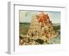 'Tower of Babel', 1563. Artist: Pieter Bruegel the Elder-Pieter Bruegel the Elder-Framed Giclee Print